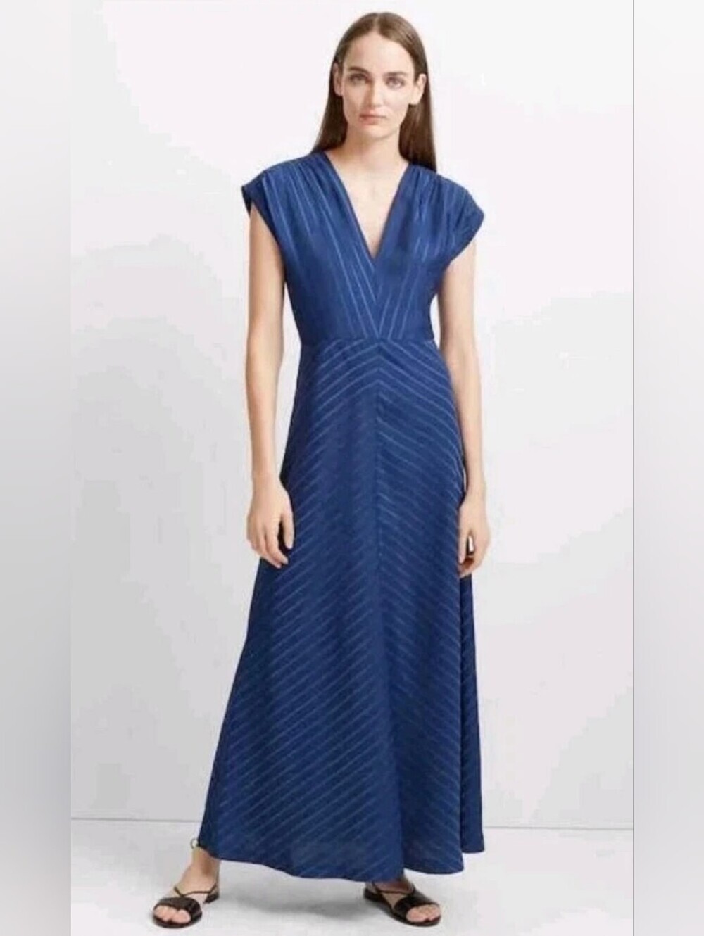 Club Monaco Ravonah Maxi Dress Blue Size 6